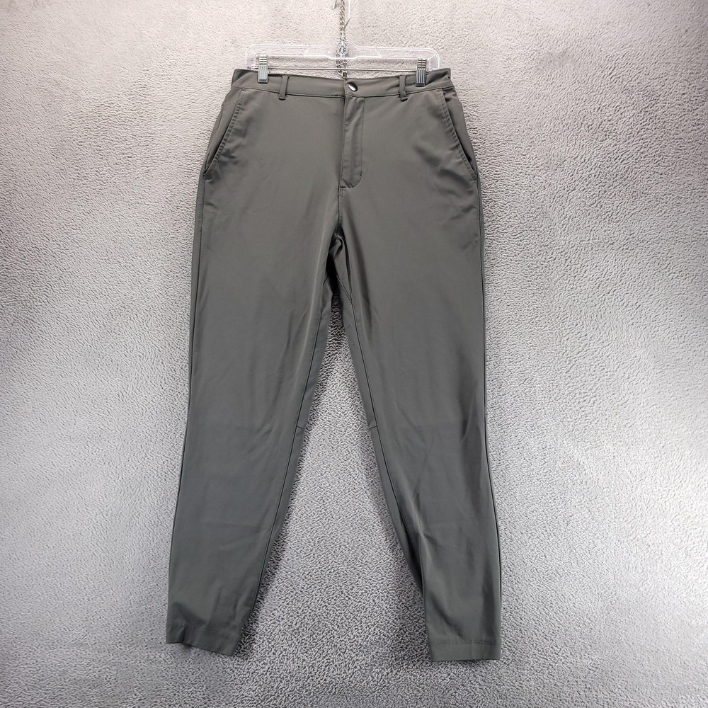 Cuts Pants Mens L Green AO Jogger Slim Elastic Waist Pockets MB10057V Tapered